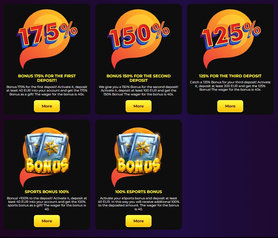 Firescatters casino bonuses and promotions.