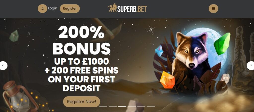 Superb.bet casino not on GamStop.