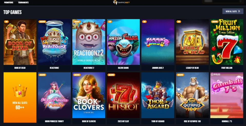 Biamo Bet Casino Games