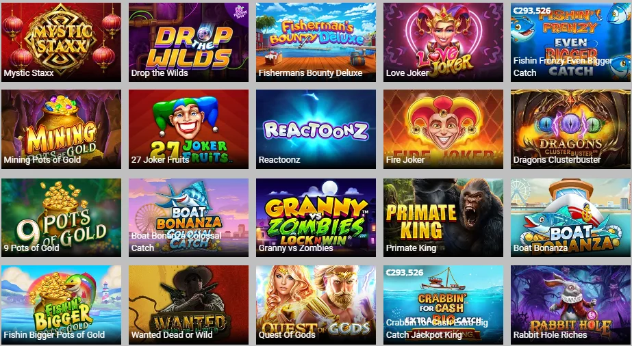 WildSlots Casino table games