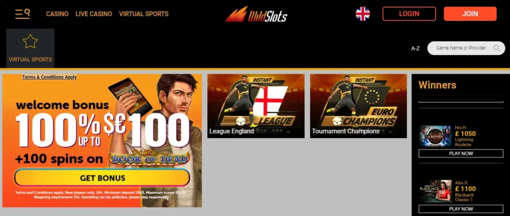 WildSlots Casino Sports