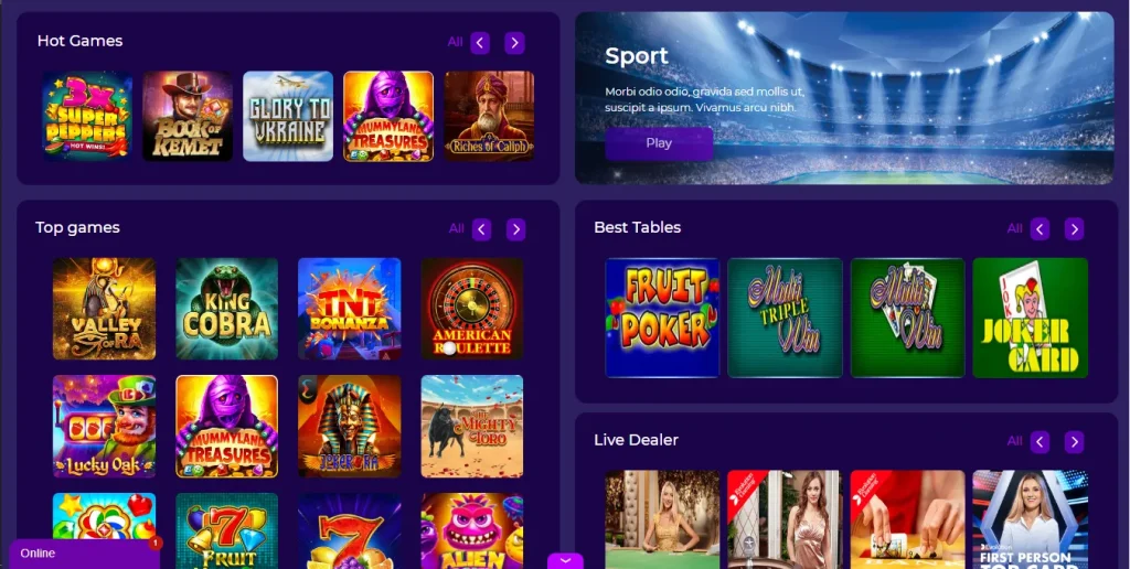 Top Games by CasinerX Casino.