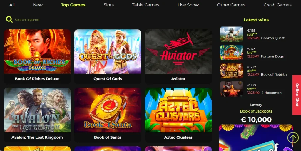 Top Games by Chilli Reels Casino.