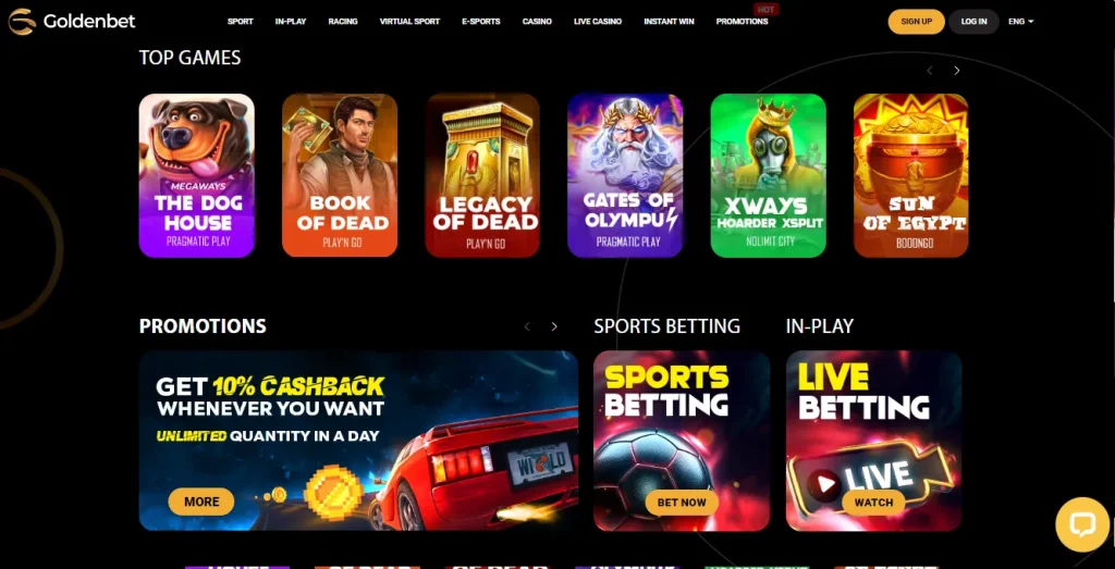 Top Games by Goldenbet Casino.