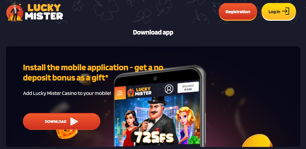 Lucky Mister Casino app