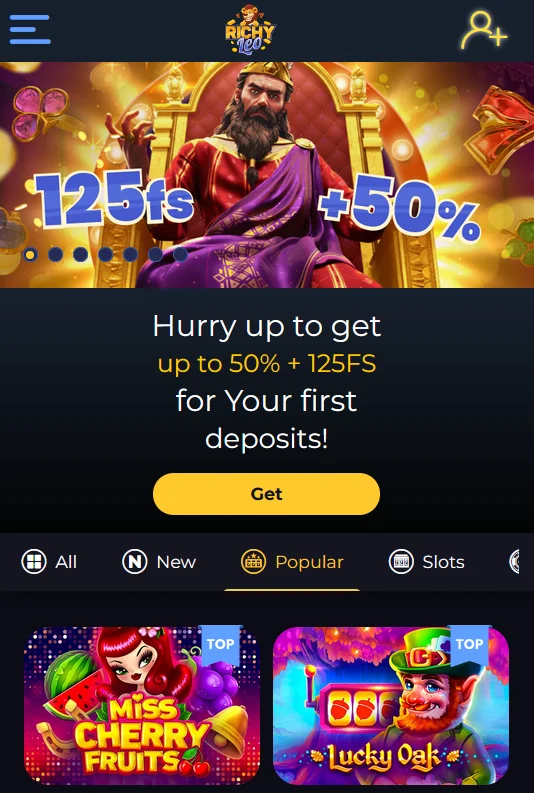 Richy Leo Casino mobile version