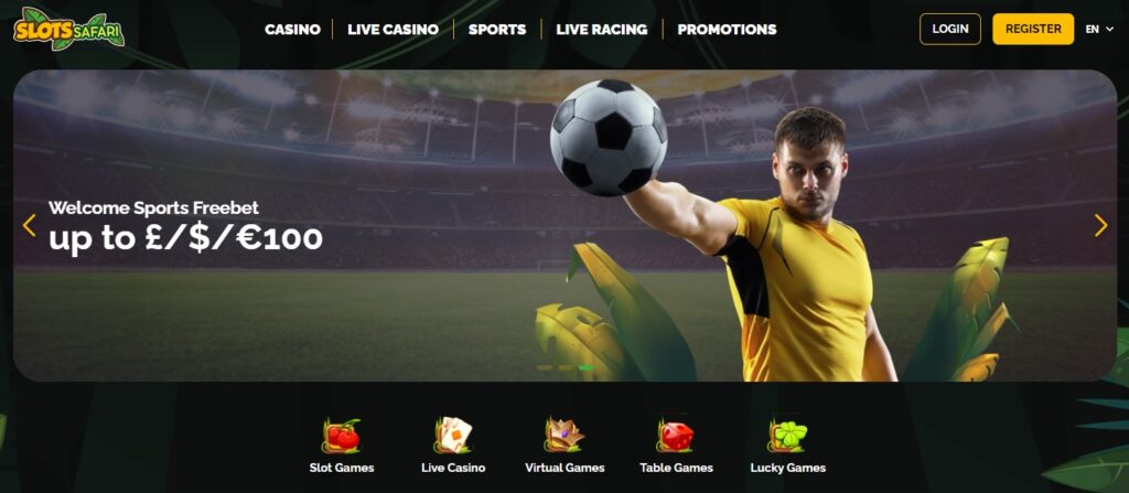 Slots Safari Casino main banner