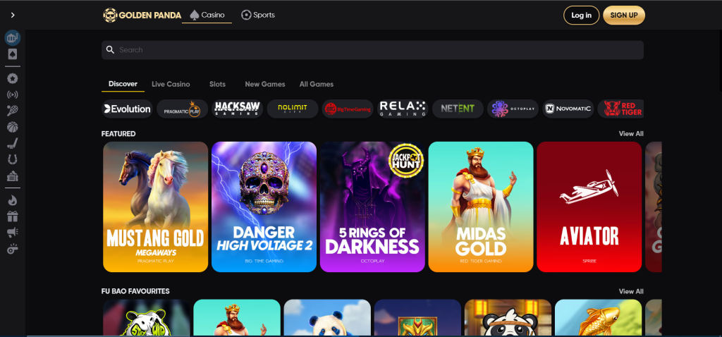 Golden Danda Casino home page