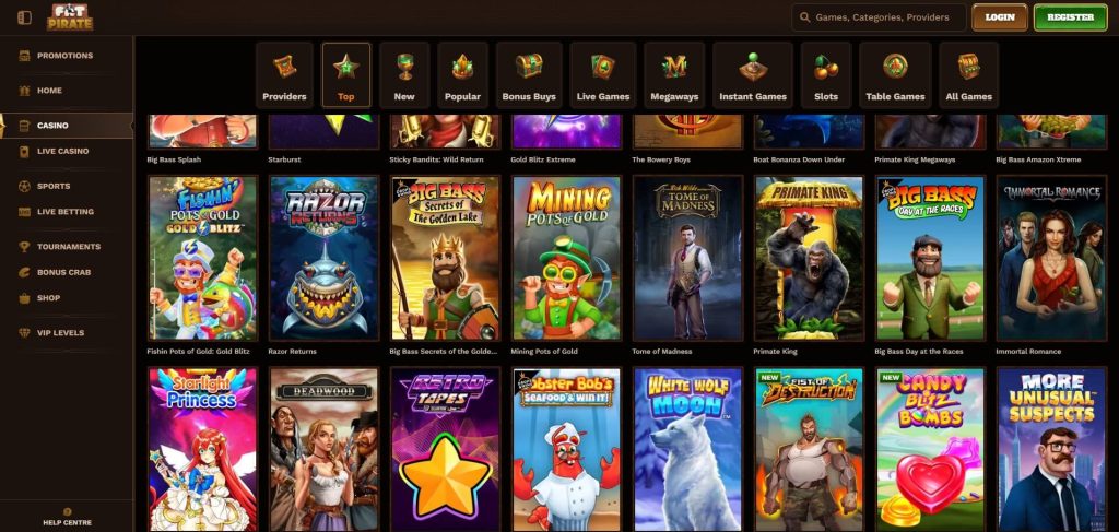 FarPirate Casino Games