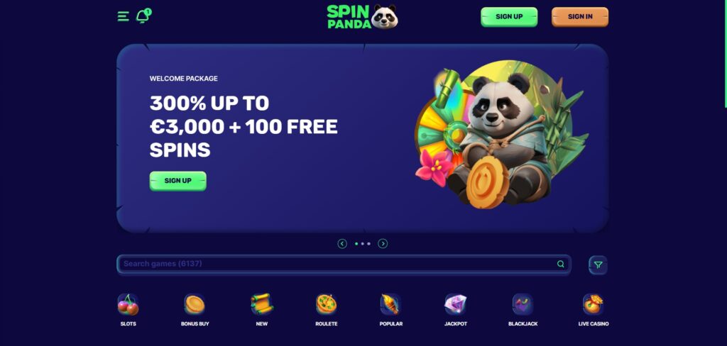 Spin Panda Home Page