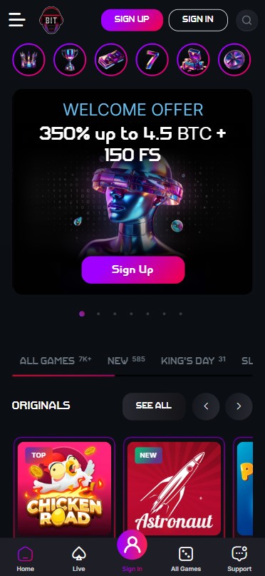 Explore mobile Bitstrike Casino